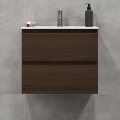 BATH DELUXE 03-060-64-84-01 - Шкаф за баня с мивка KENWOOD 61 см орех