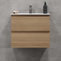 BATH DELUXE 03-060-64-86-01 - Шкаф за баня с мивка KENWOOD 61 см дъб