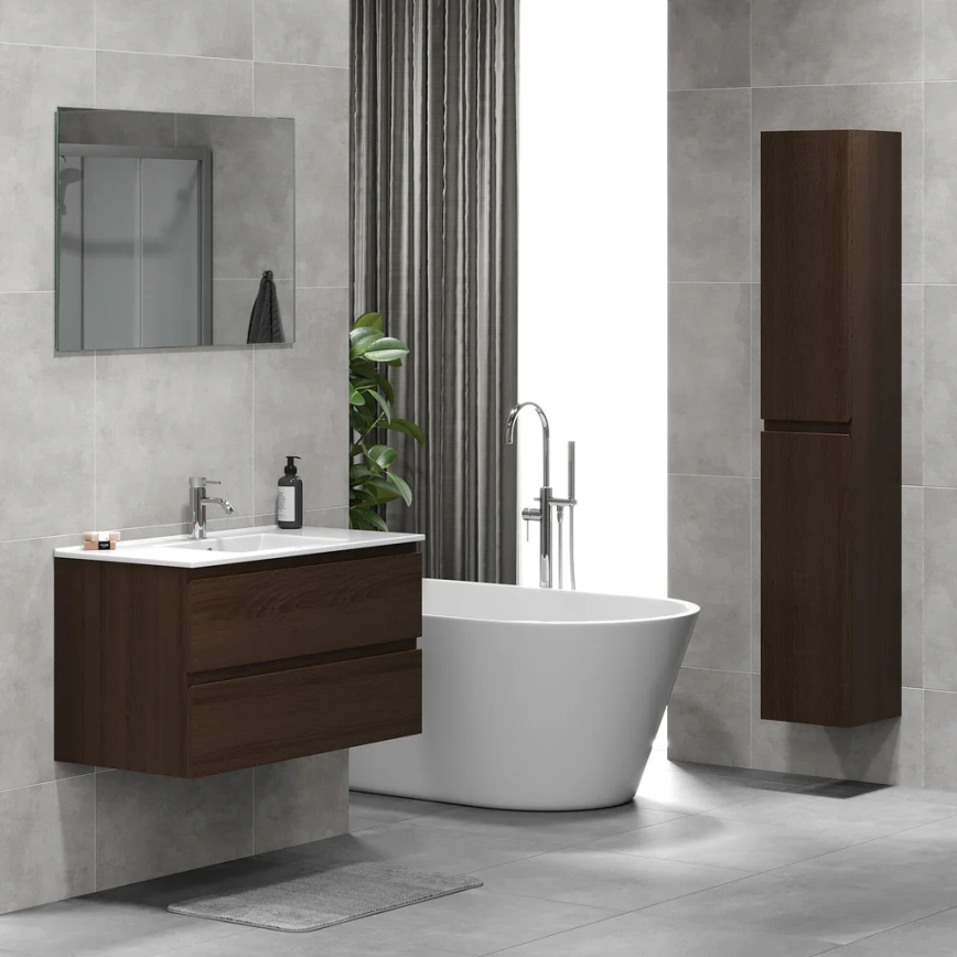BATH DELUXE 04-030-64-84-01 - Шкаф за баня KENWOOD 186 см орех