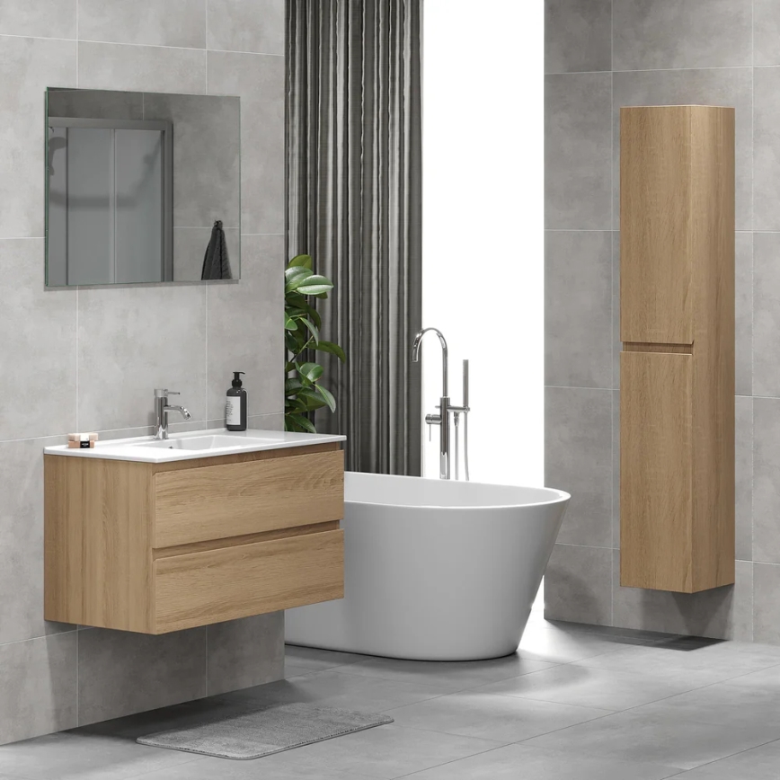 BATH DELUXE 04-030-64-86-01 - Шкаф за баня KENWOOD 186 см дъб