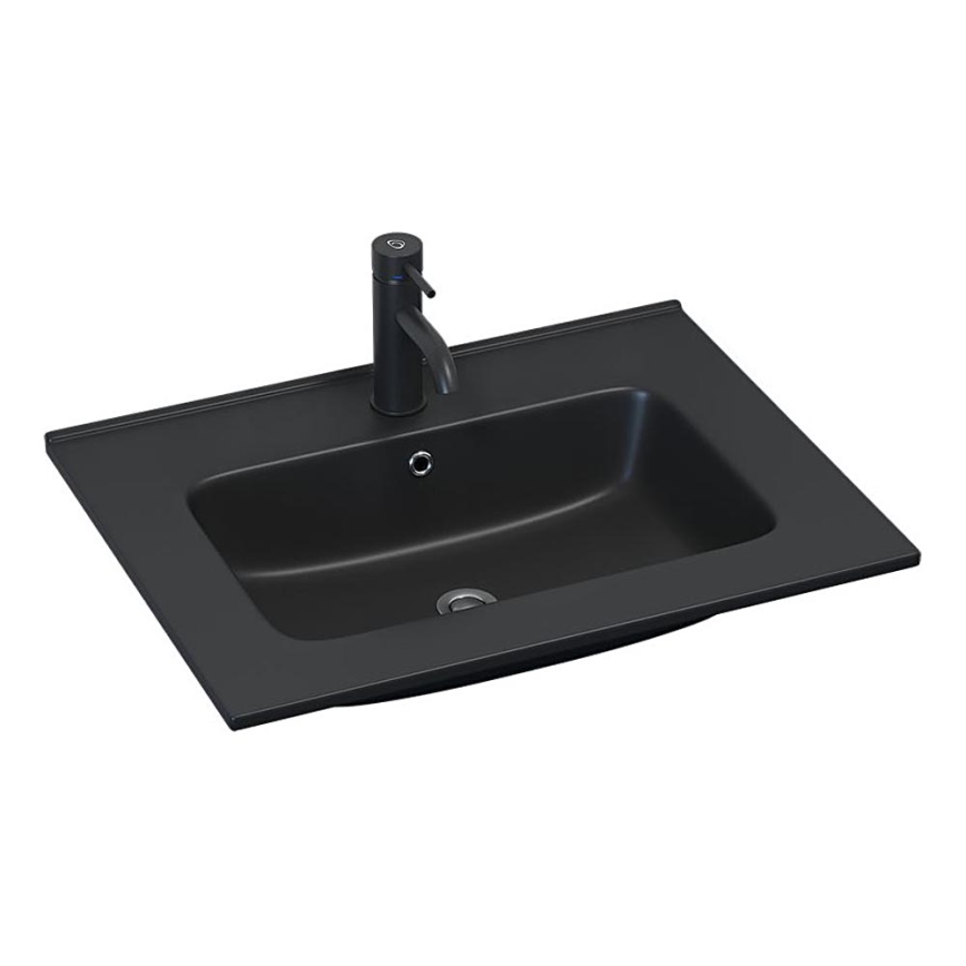 BATH DELUXE 06-060-27-02-00 - Вграден умивалник HYGE 61x46 cm керамика/черен