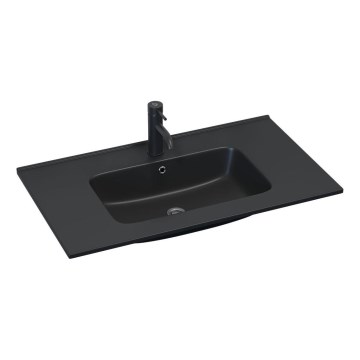 BATH DELUXE 06-080-27-02-00 - Вграден умивалник HYGE 81x46 cm керамика/черно