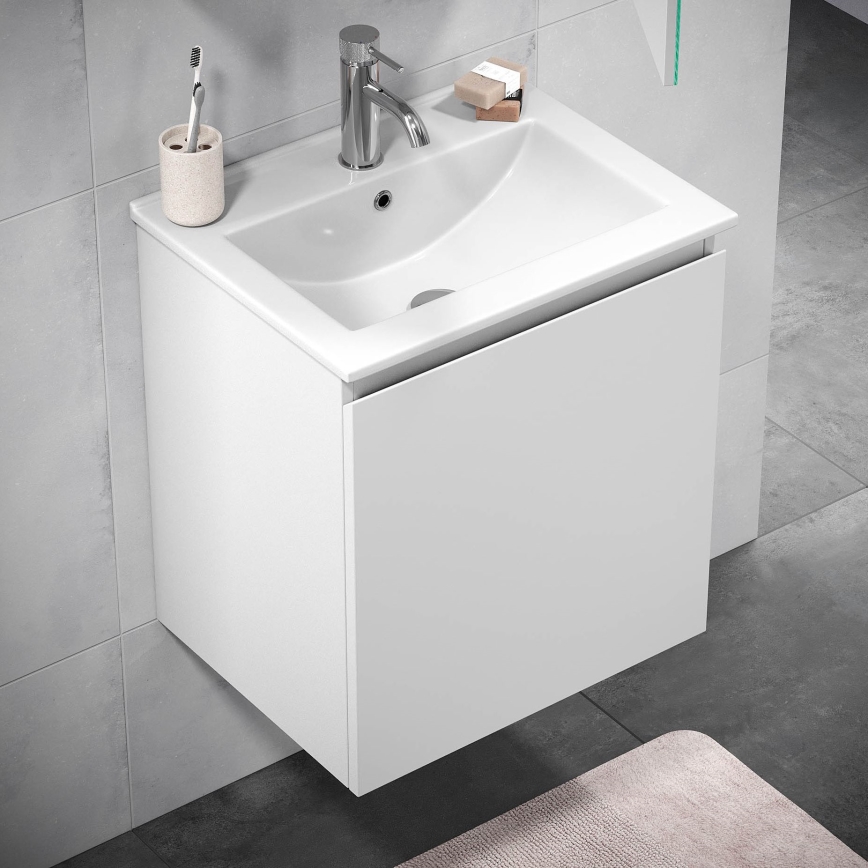 BATH DELUXE 09-050-63-01-01 - Шкаф за баня с мивка KENWOOD 51 см матово бял