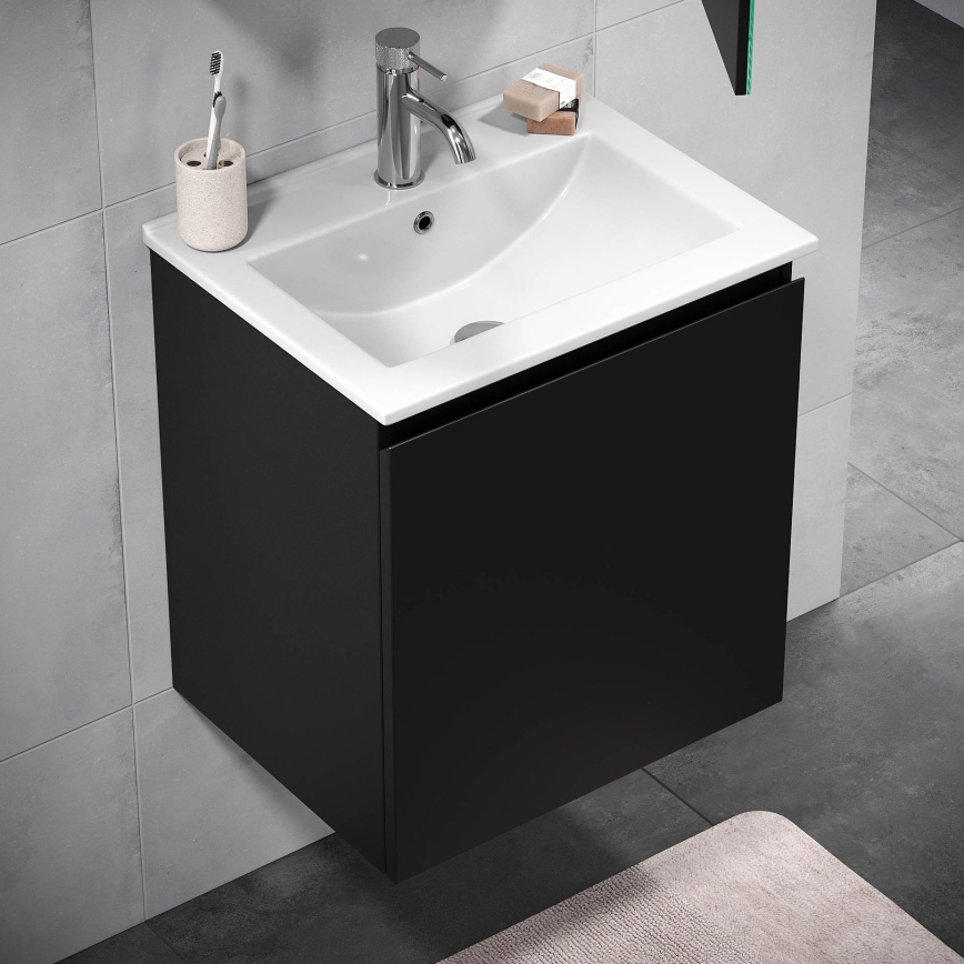 BATH DELUXE 09-050-63-02-01 - Шкаф за баня с мивка KENWOOD 51 см матов черен