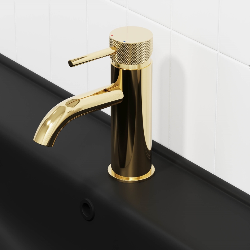 BATH DELUXE 28-005-03-64-00 - Кран за мивка ANHOLT 15,6 см лъскав месинг