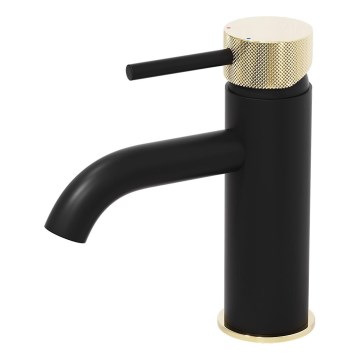 BATH DELUXE 28-005-03-72-00 - Кран за мивка ANHOLT 15,6 см черен/месинг