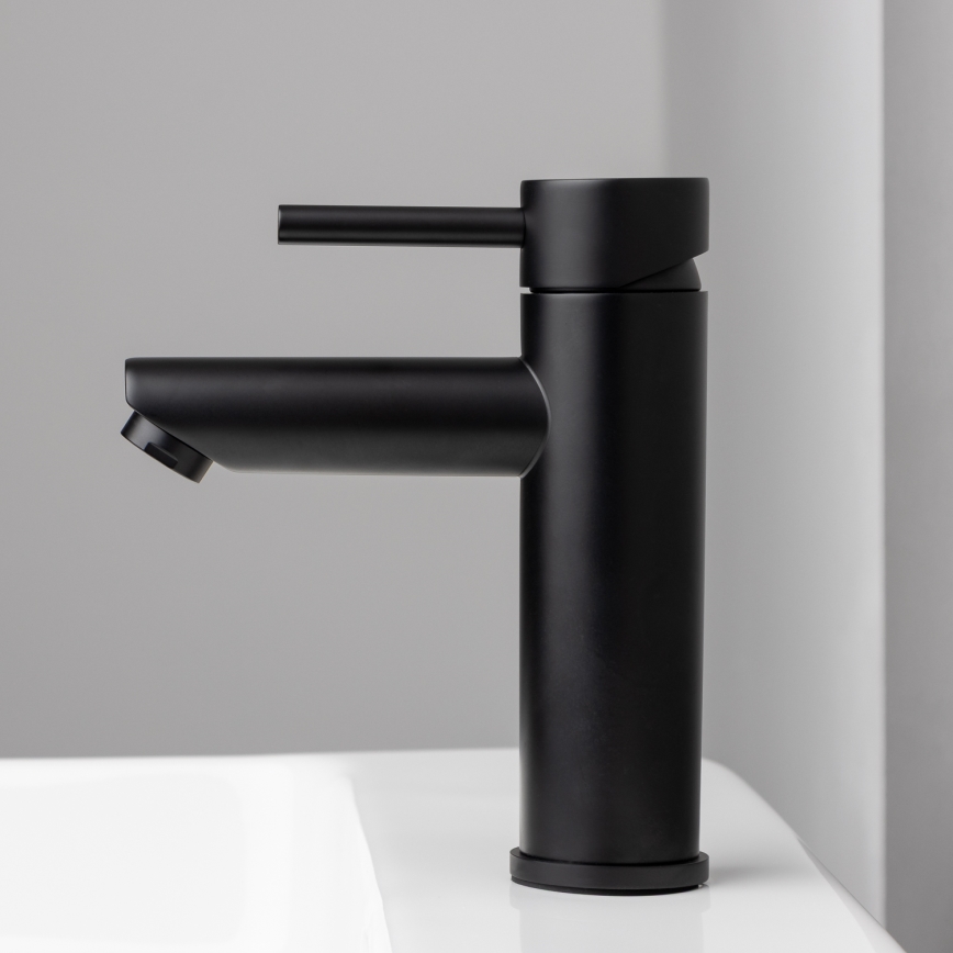 BATH DELUXE 28-017-03-02-02 - Кран за мивка RINGSTED 17,8 см матов черен