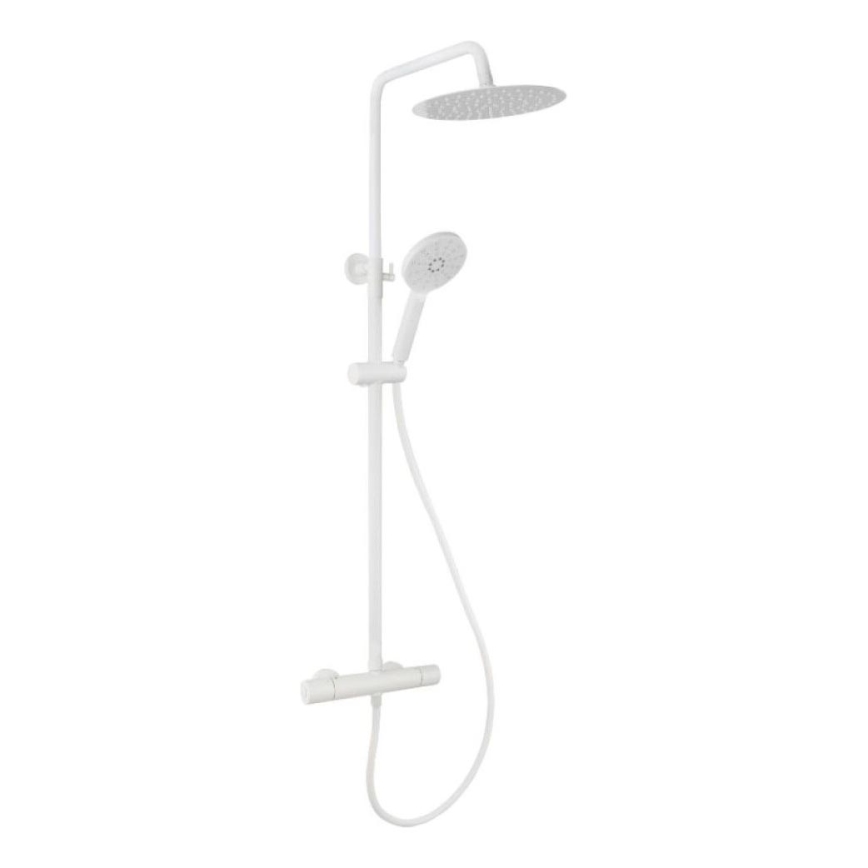 BATH DELUXE 31-120-05-01-00 - Душ комплект с термостатен смесител DRAGOR матово бял