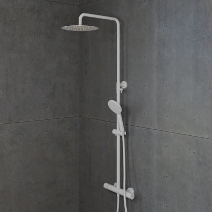 BATH DELUXE 31-120-05-01-00 - Душ комплект с термостатен смесител DRAGOR матово бял