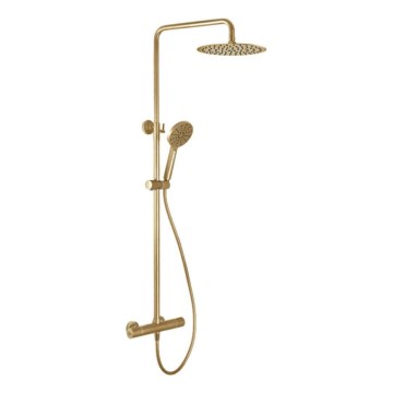 BATH DELUXE 31-120-05-70-00 - Душ комплект с термостатен смесител DRAGOR матов месинг