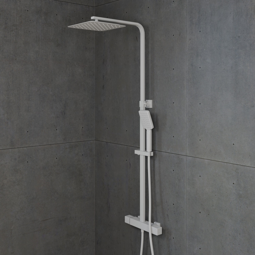 BATH DELUXE 31-120-06-01-00 - Душ комплект с термостатен смесител NAESBY матово бял