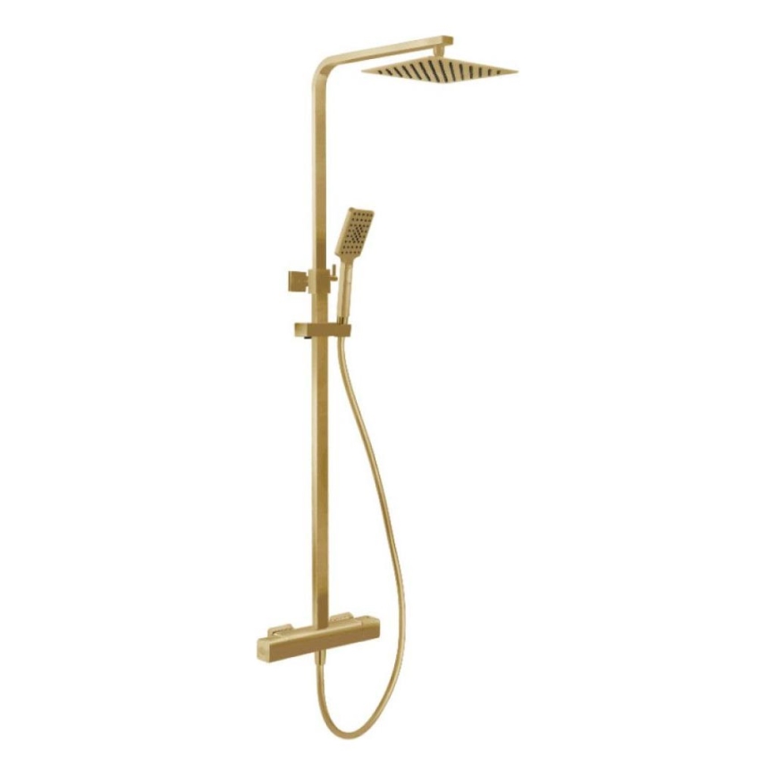 BATH DELUXE 31-120-06-70-00 - Душ комплект с термостатен смесител NAESBY матов месинг