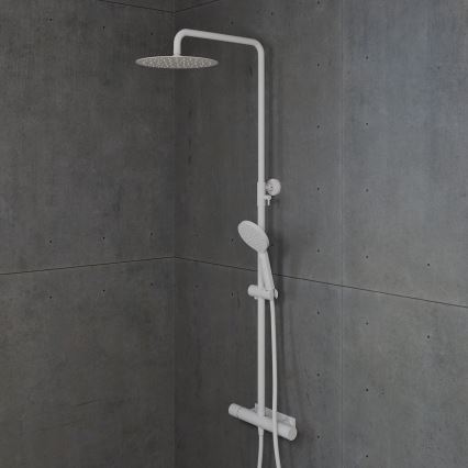 BATH DELUXE 31-120-07-01-00 - Душ комплект с термостатен смесител DRAGOR матово бял
