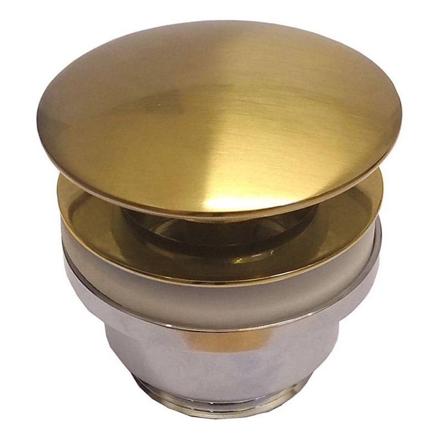 BATH DELUXE 33-004-05-64-04 - Сифон за мивка RODBY Ø 6,6 см лъскав месинг