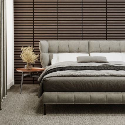 BATH DELUXE 54-060-08-84-12 - К-кт 4x Акустичен панел за стена DANVIKEN 60x60 см орех