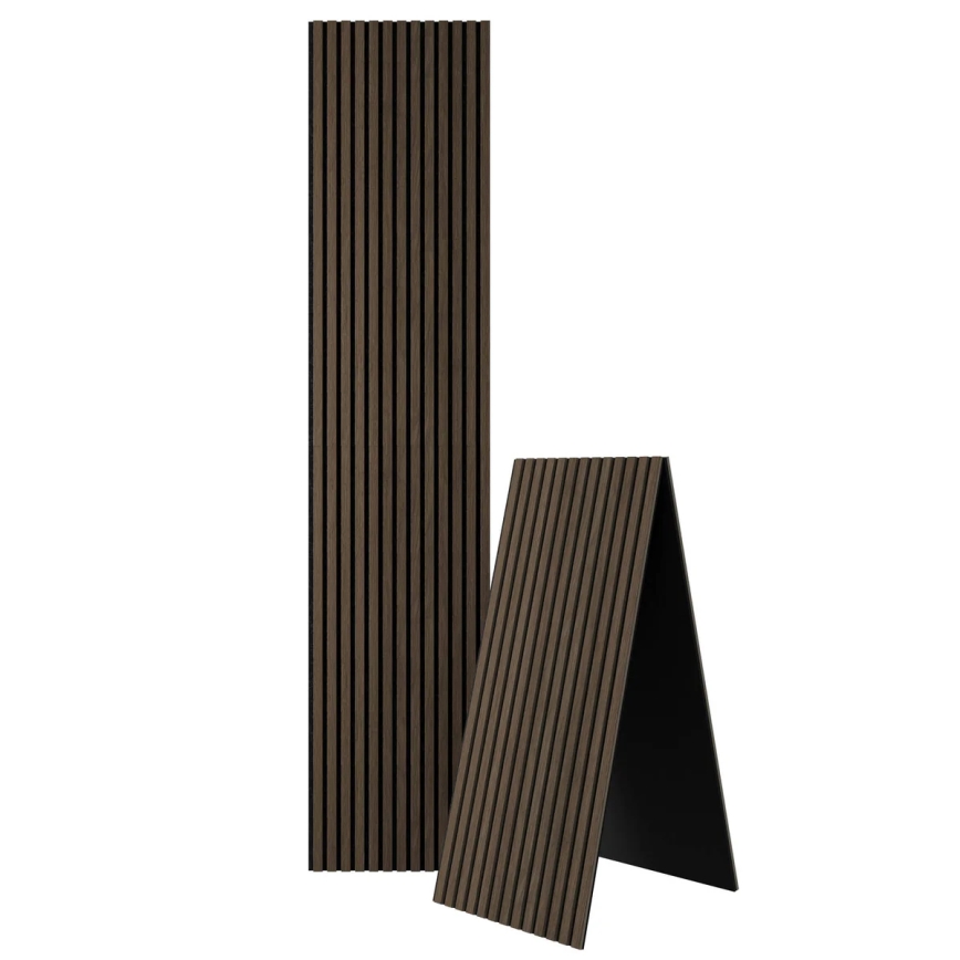 BATH DELUXE 54-240-11-84-12 - Акустичен облицовъчен панел VASALUND 240x52 см орех