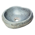 Bathco 00393 - Мивка за плот RIO 52x47 см камък/сива