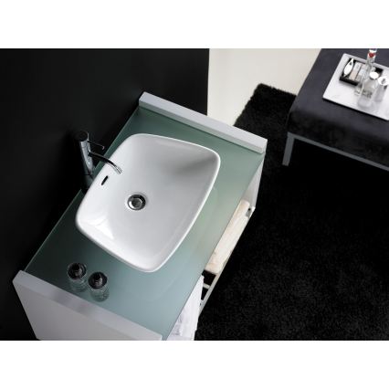Bathco 0091 - Умивалник за плот ANABEL 50x36 см порцелан/бяла