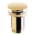 Bathco 0212OR - Донен клапан за мивка без преливник CLICK-CLACK, Ø 6 см, златист