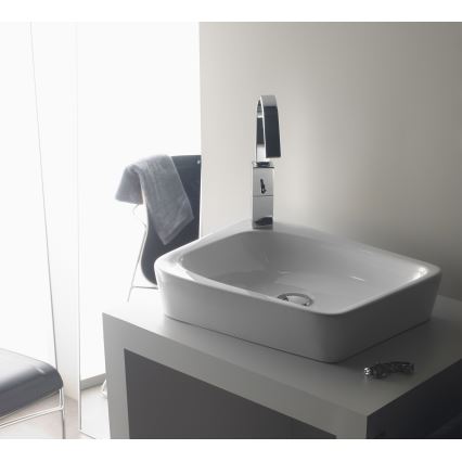 Bathco 4001 - Мивка за плот ARAGON 50x40,5 см порцелан/бяла