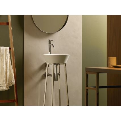 Bathco 4086 - Мивка за плот VOLTA Ø 35 см порцелан/бяла