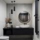 Bathroom полилей на връв TURYN 1xGU10/10W/230V IP44 черен