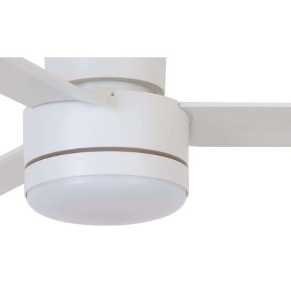BAYSIDE 213036 - LED Вентилатор за таван LAGOON GX53/17W/230V бял + дистанционно управление