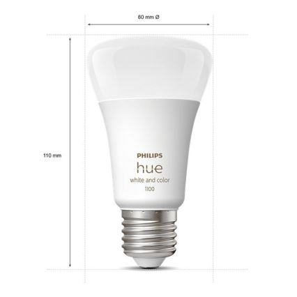 Базов к-кт Philips Hue WHITE AND COLOR AMBIANCE 3xE27/9W/230V 2000-6500K + взаимосвързващо у-во