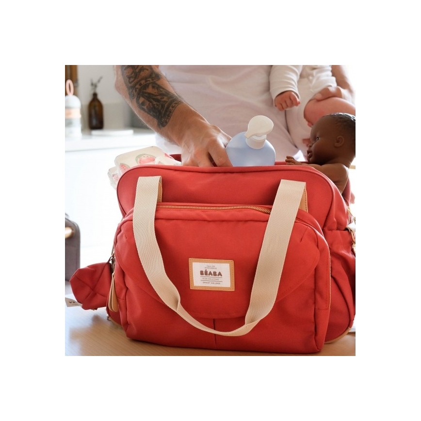 Beaba - Чанта за памперси GENEVA червен