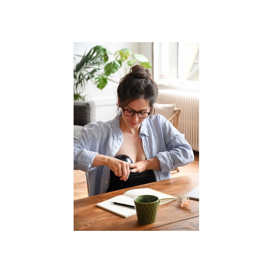 Beaba - Електрическа помпа за майчино мляко hands-free 180 мл 1300 mAh синя