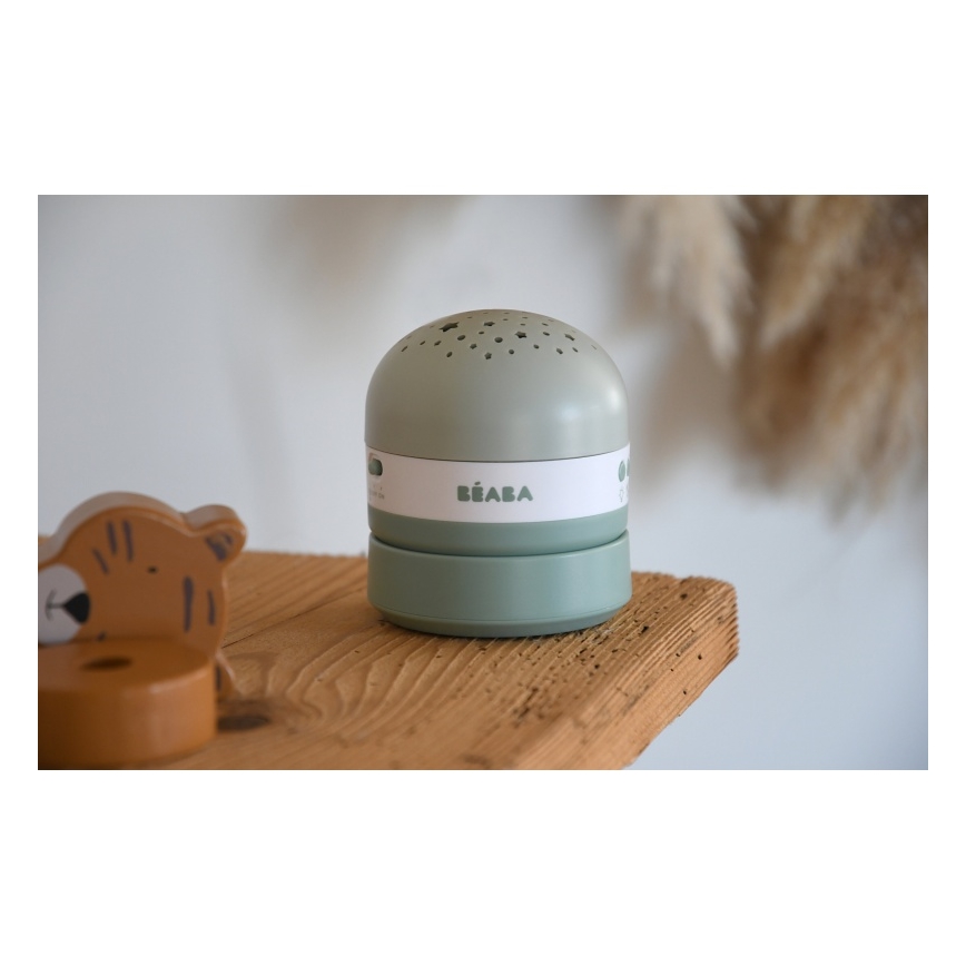 Beaba - Проектор с мелодии PIXIE USB/5V 1300 mAh зелен