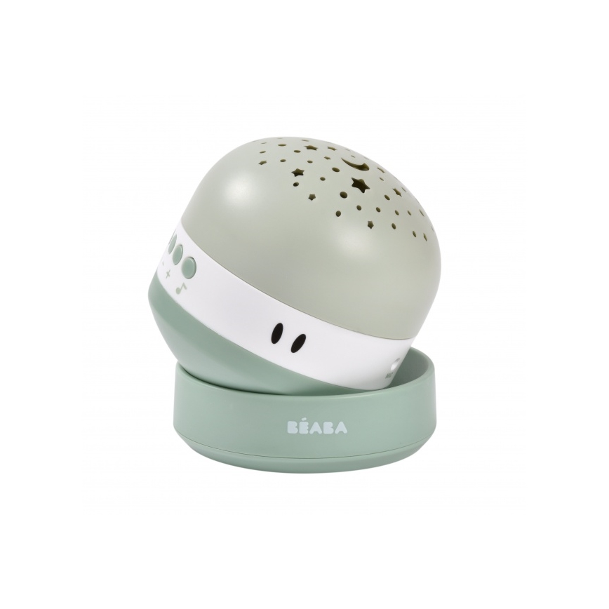 Beaba - Проектор с мелодии PIXIE USB/5V 1300 mAh зелен