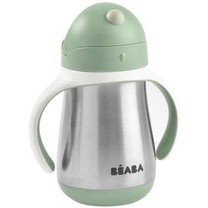 Beaba - Термочаша със сламка 250 мл зелена