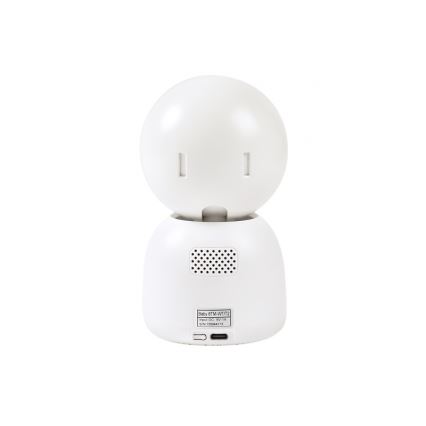 Beaba - Умен презареждаем детски бебефон с монитор ZEN NIGHT 720p 5V 4000 mAh Wi-Fi бял