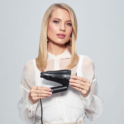 Bellissima 11872 - Пътен сешоар B-TRAVEL 1400W/230V черно/златно