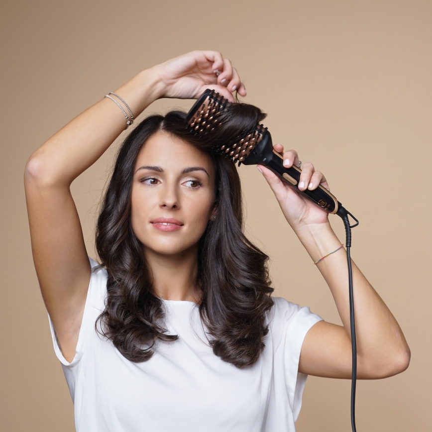 Bellissima 11879 - Горещовъздушна четка MAGIC SHINY BRUSH 73W/230V розово-златиста