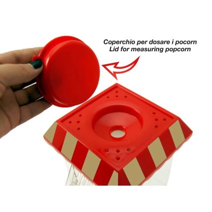 Beper - Червена машина за пуканки 1200W/230V