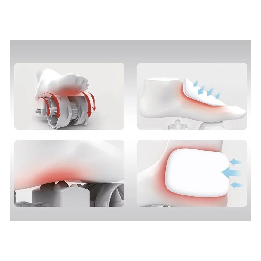 Beper - Масажор за крака SHIATSU 36W/230V + дистанционно управление