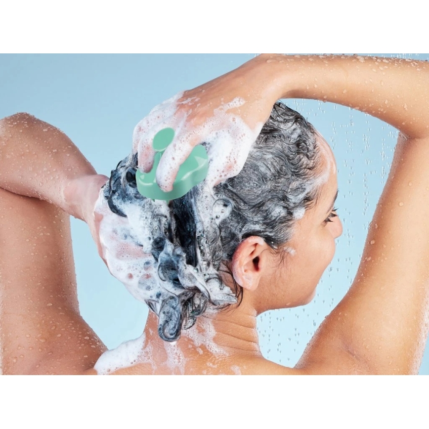 Beper - масажна четка за скалп, в цвят мента