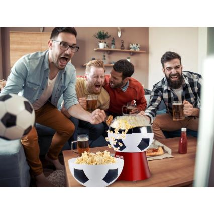 Beper - Попкорн машина 1200W/230V футбол/червена