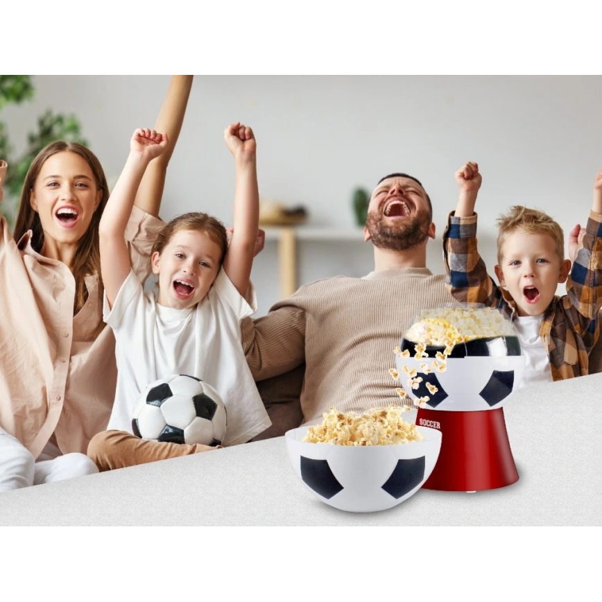 Beper - Попкорн машина 1200W/230V футбол/червена