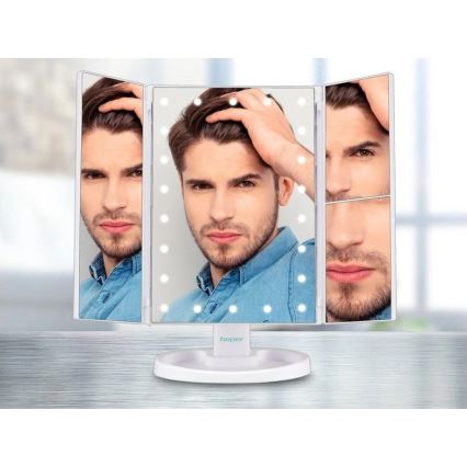 Beper - Козметично огледало с LED подсветка 4xAAA/5V