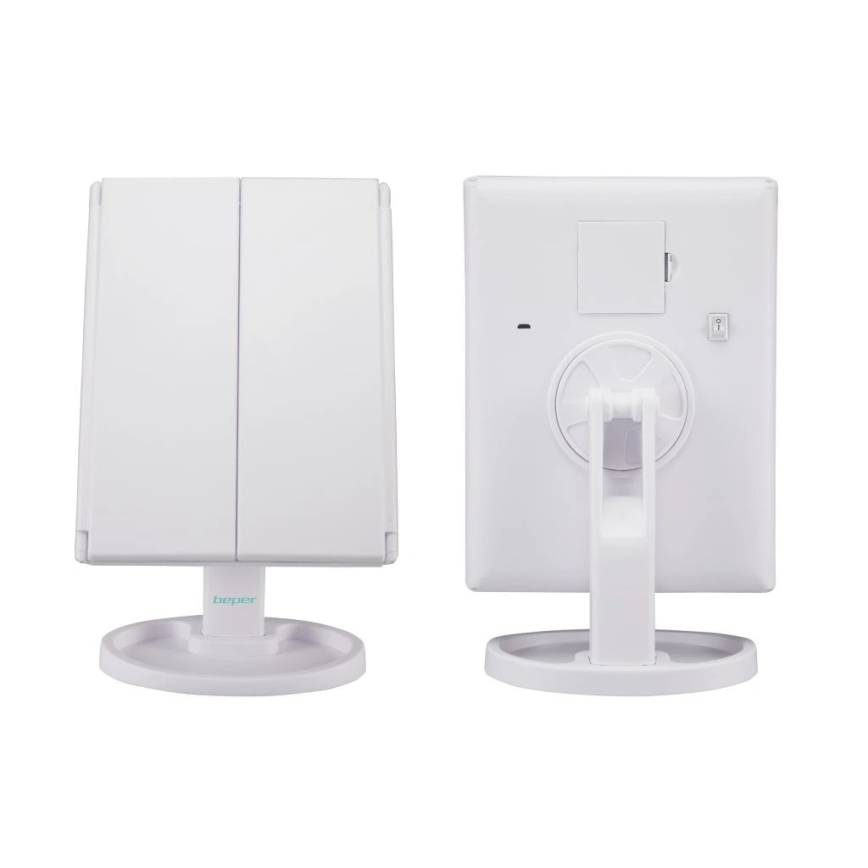 Beper - Козметично огледало с LED подсветка 4xAAA/5V