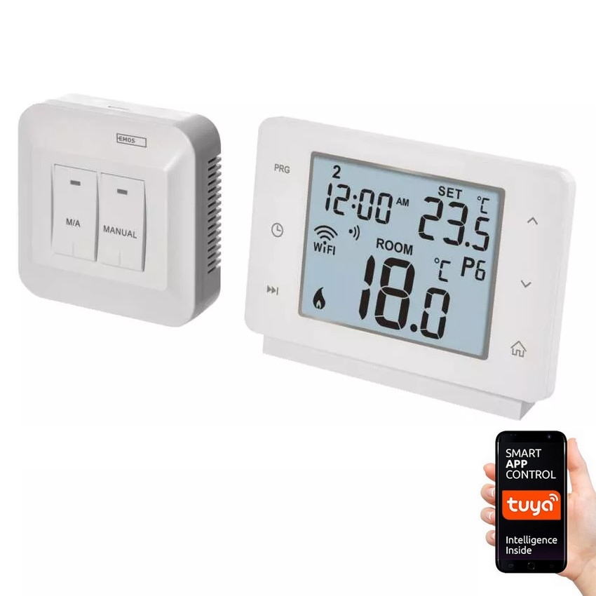 Безжичен дигитален термостат GoSmart 230V/16A Wi-FI Tuya