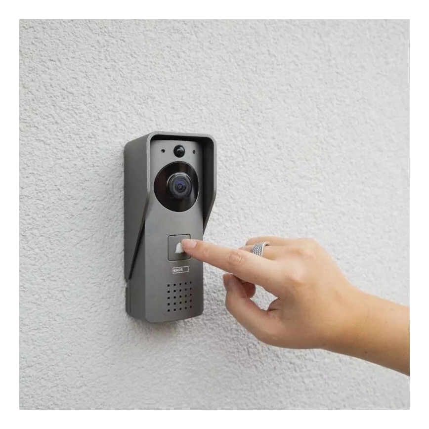 Безжичен видеозвънец със сензор за движение GoSmart 12V 3xAA IP44 Wi-Fi Tuya