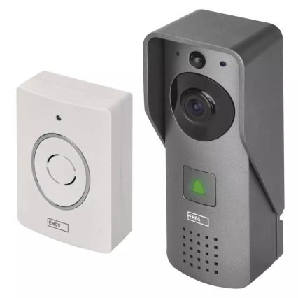 Безжичен видеозвънец със сензор за движение GoSmart 12V 3xAA IP44 Wi-Fi Tuya