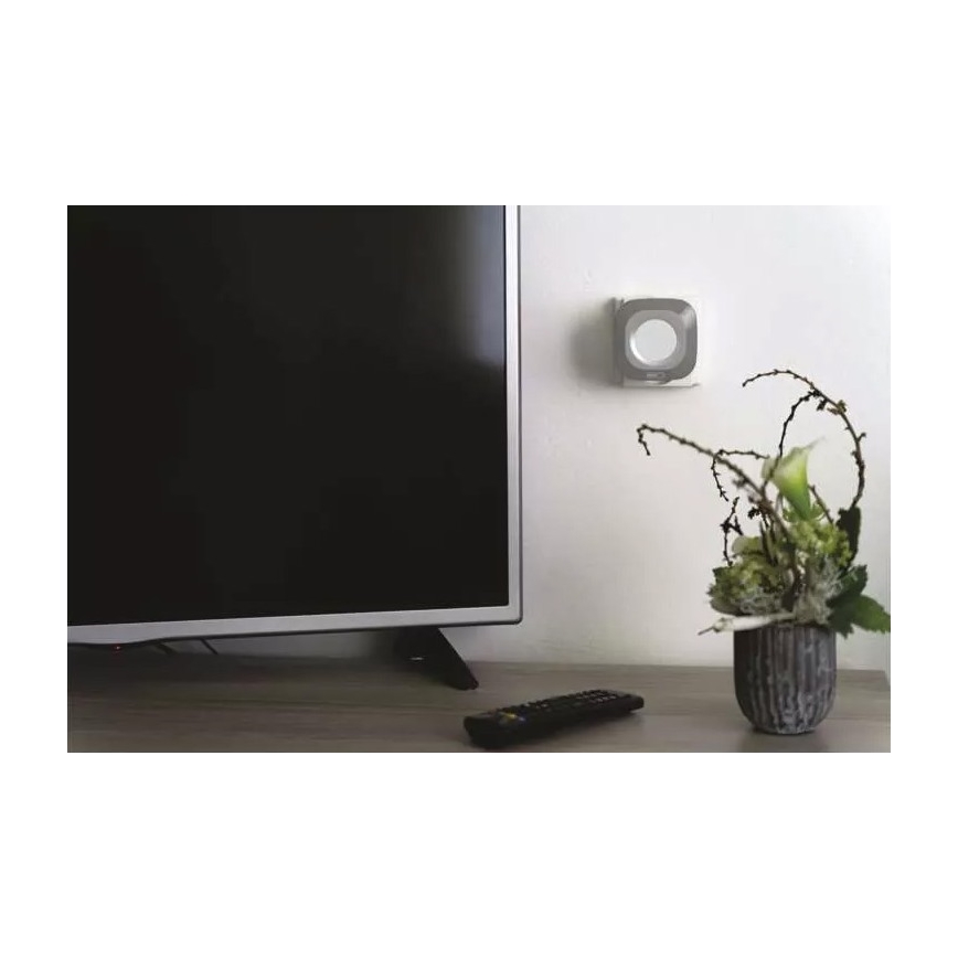 Безжичен звънец за контакт 230V + 1xCR2032 IP44 сив