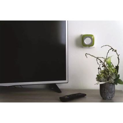 Безжичен звънец за контакт 230V + 1xCR2032 IP44 зелен