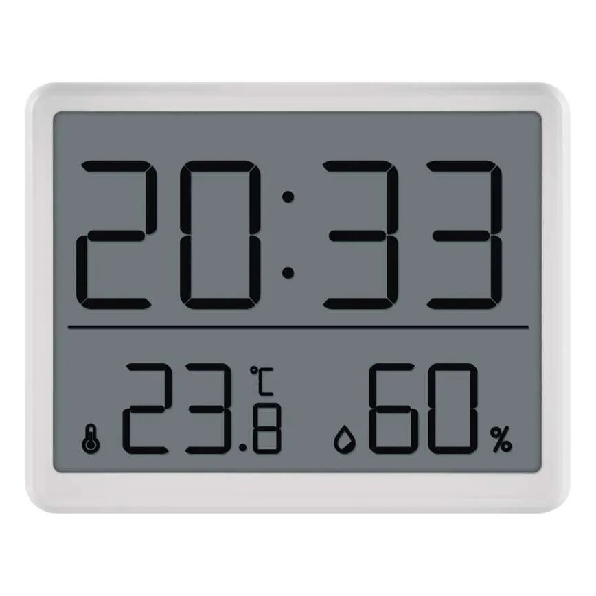 Безжичен термометър с измервател на влажността 1xCR2032 бял