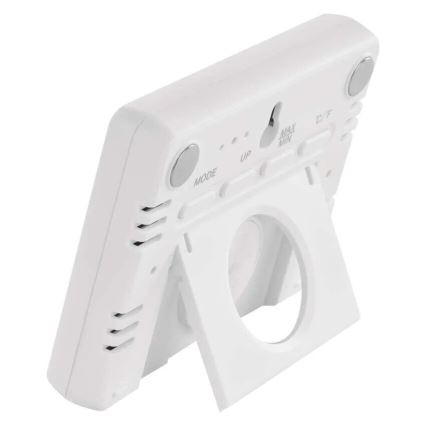 Безжичен термометър с измервател на влажността 1xCR2032 бял